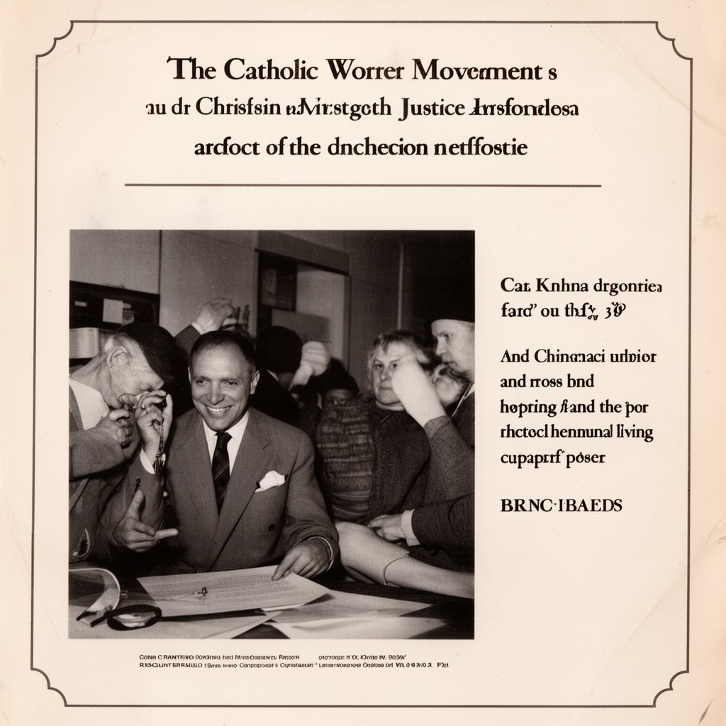 AI-generated illustration of Catholic Worker Movement