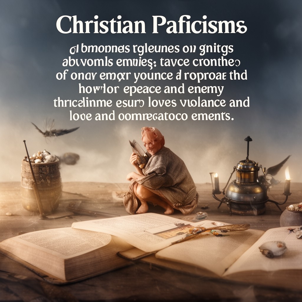 AI-generated illustration of Christian pacifism