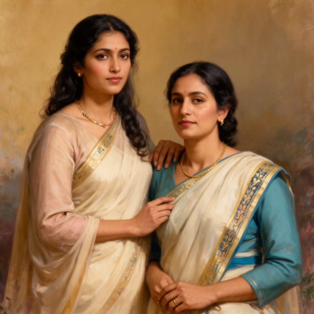 AI-generated illustration of Mrinalini Devi