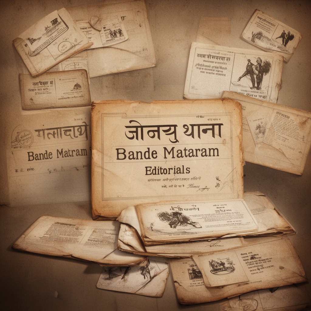 AI-generated illustration of Bande Mataram (editorials)