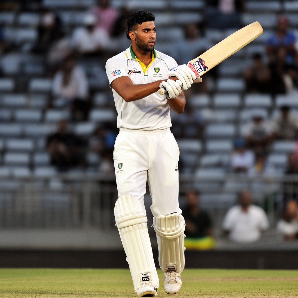 AI-generated illustration of Hashim Amla