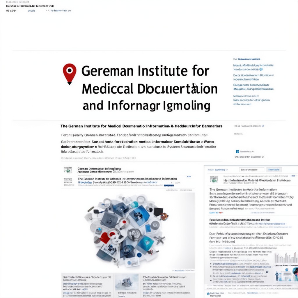 AI-generated illustration of German Institute for Medical Documentation and Information