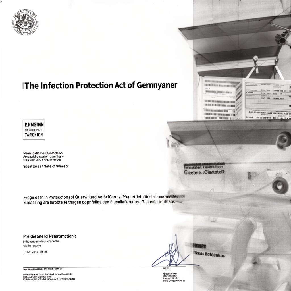 AI-generated illustration of Infection Protection Act of Germany