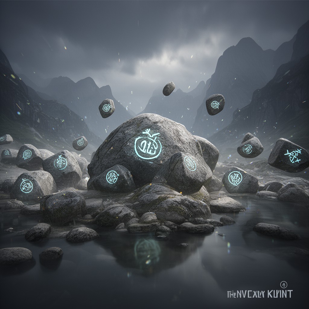 AI-generated illustration of stones of Gaia