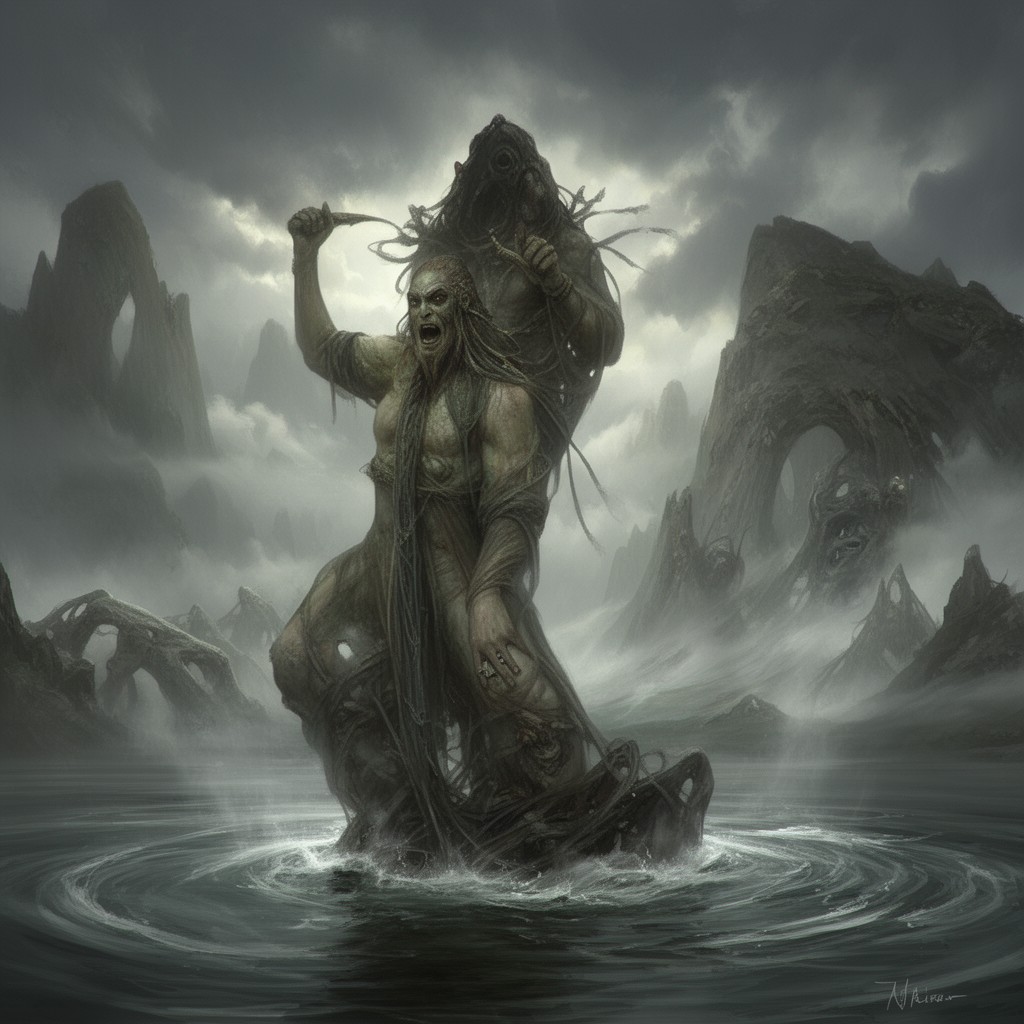 AI-generated illustration of Utnapishtim