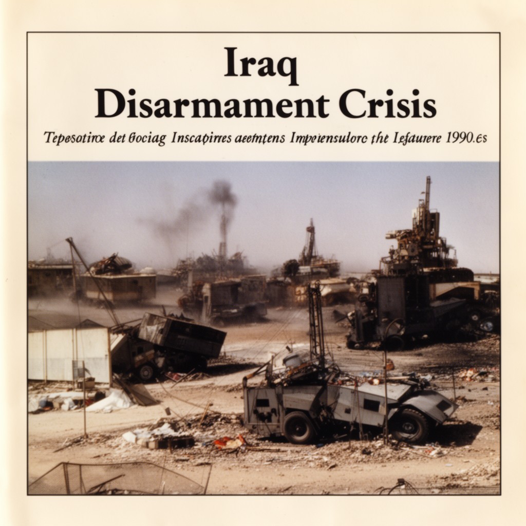 AI-generated illustration of Iraq disarmament crisis of the 1990s