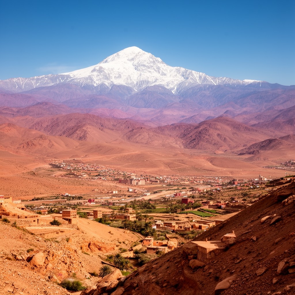 AI-generated illustration of Southwestern Morocco