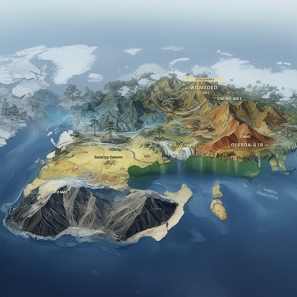 AI-generated illustration of Pan-African orogeny