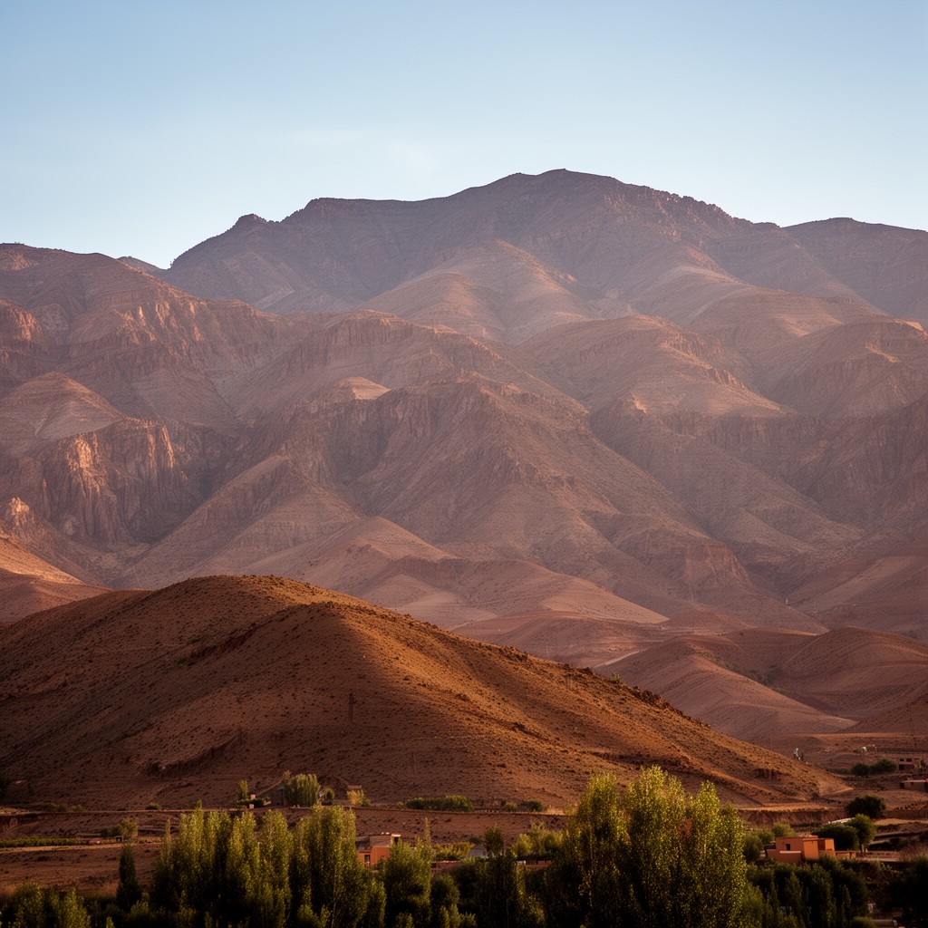 AI-generated illustration of Moroccan Atlas system