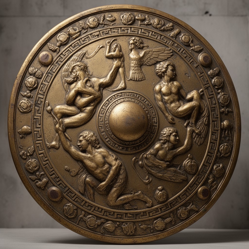 AI-generated illustration of Shield of Heracles