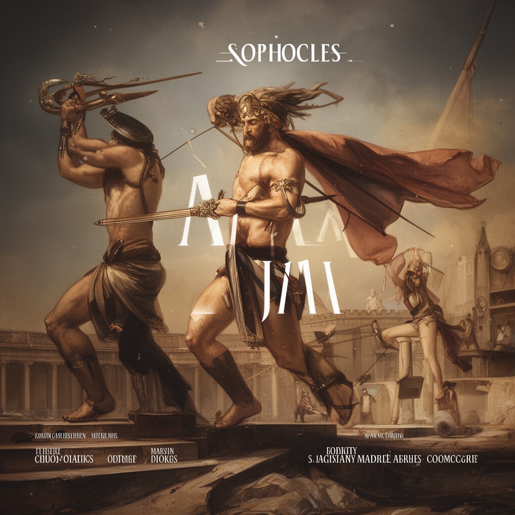 AI-generated illustration of Ajax (Sophocles)