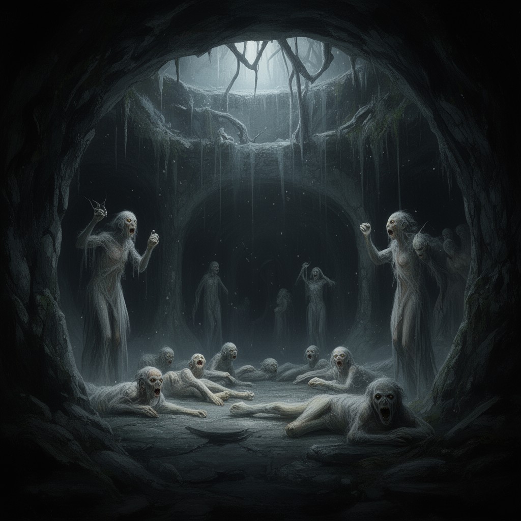 AI-generated illustration of Shades in the Underworld