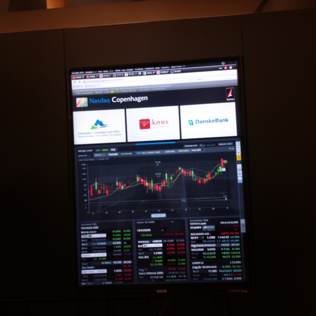 AI-generated illustration of Nasdaq Copenhagen