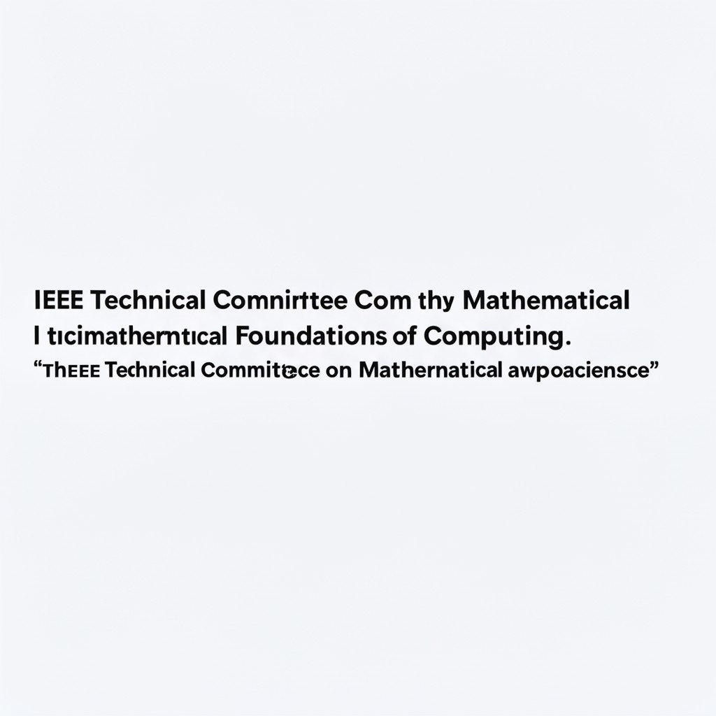 AI-generated illustration of IEEE Technical Committee on Mathematical Foundations of Computing