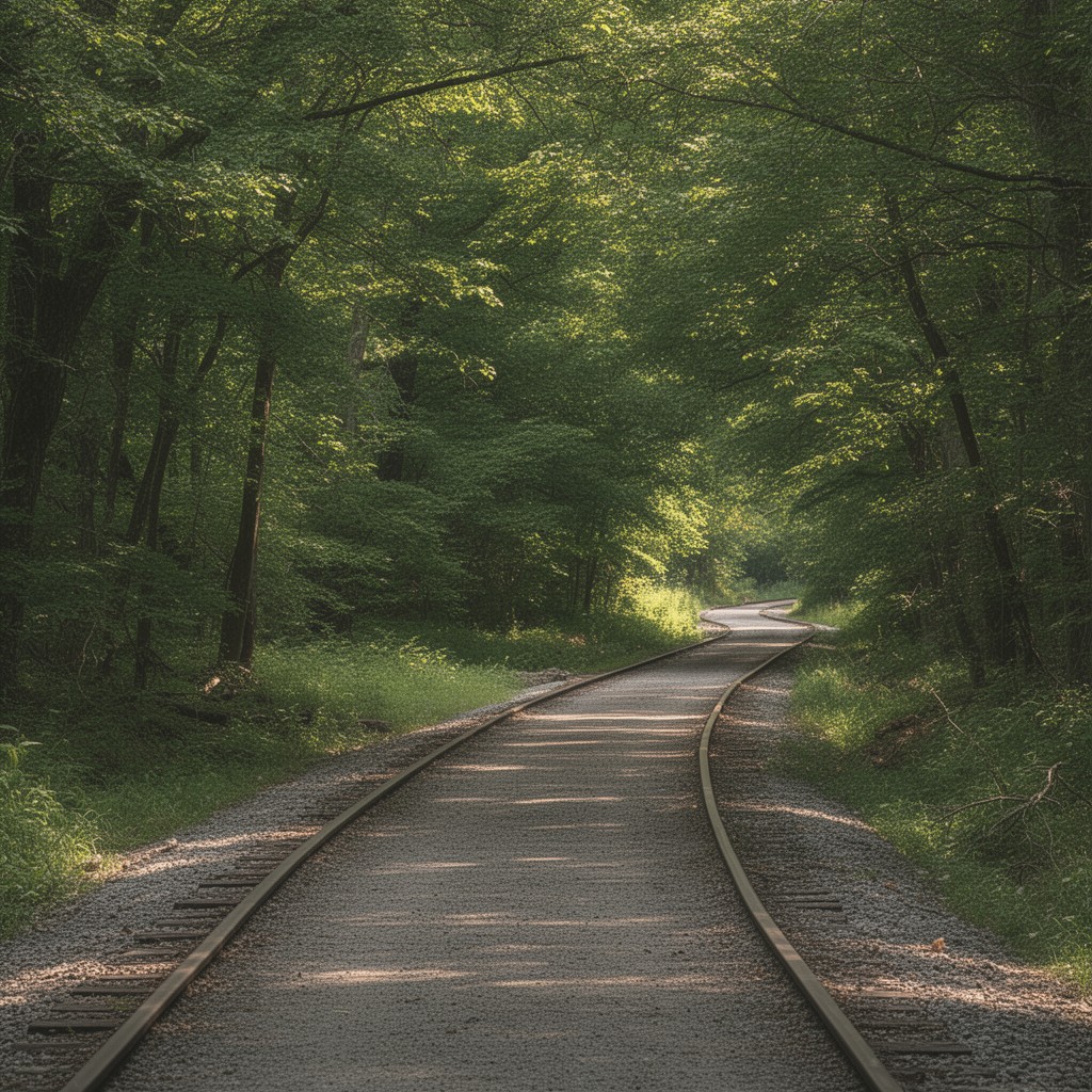 AI-generated illustration of Rails-to-Trails Conservancy