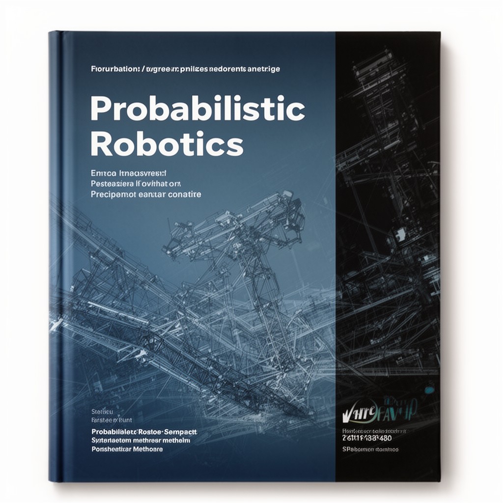 AI-generated illustration of book "Probabilistic Robotics"