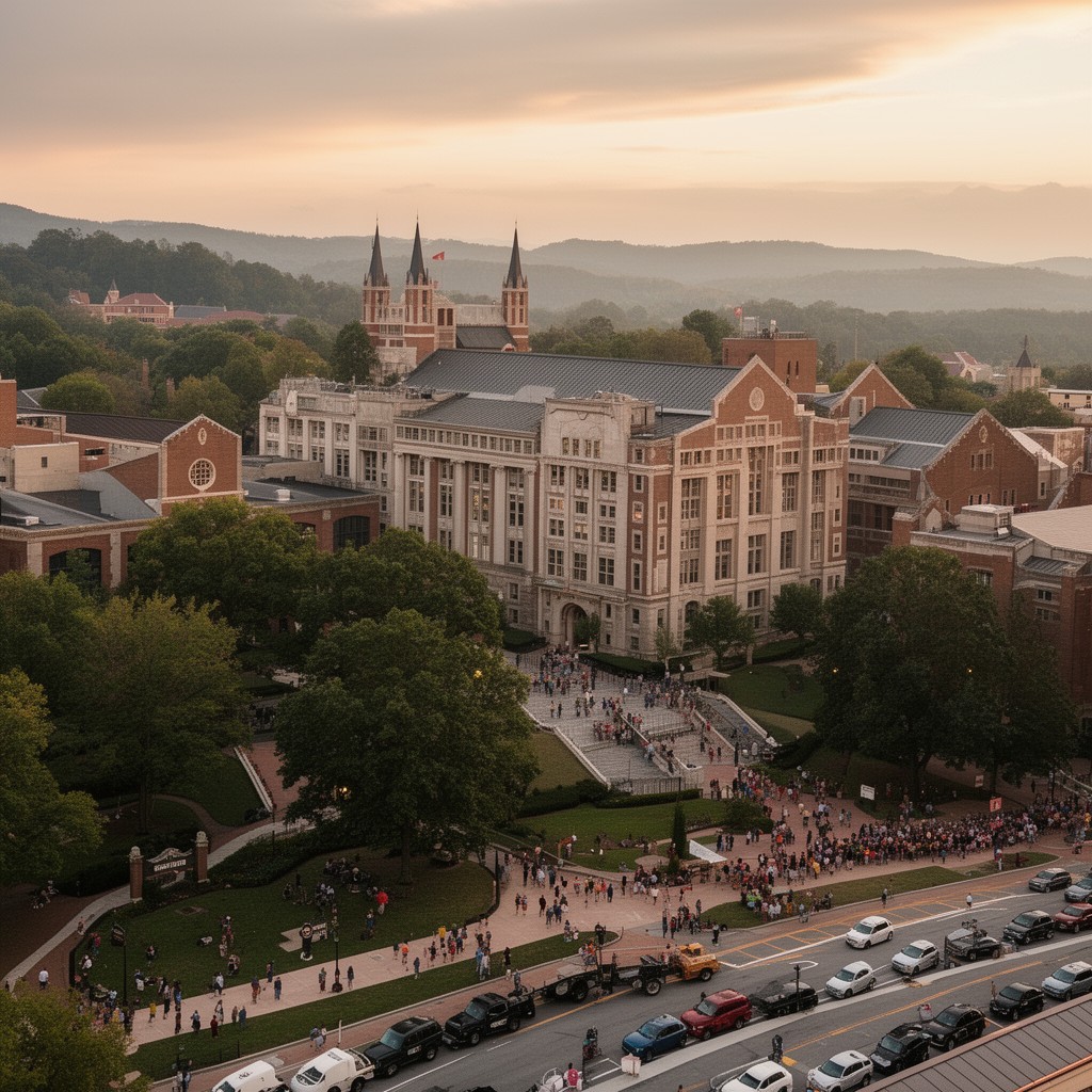 AI-generated illustration of Virginia Tech