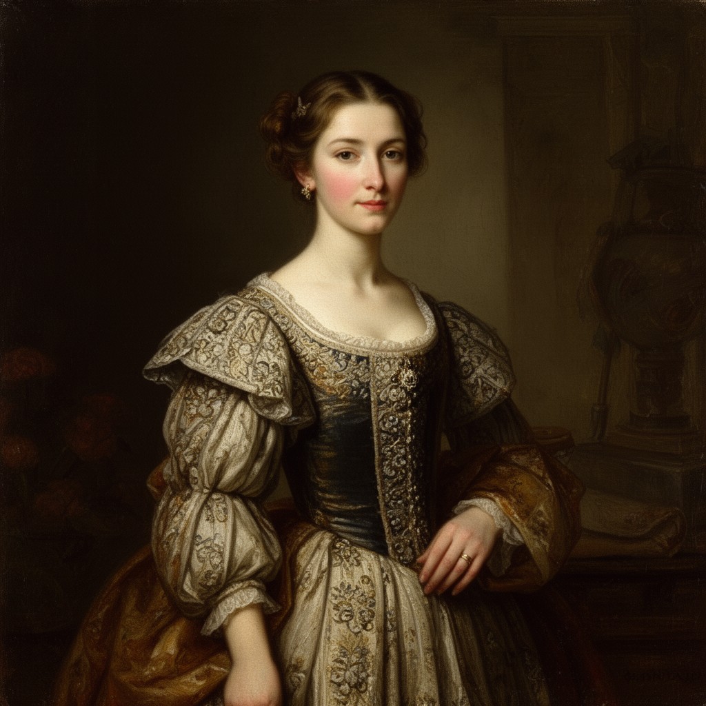 AI-generated illustration of Catherine Stuart