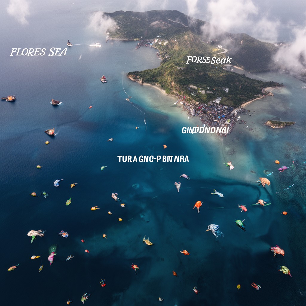 AI-generated illustration of Flores Sea