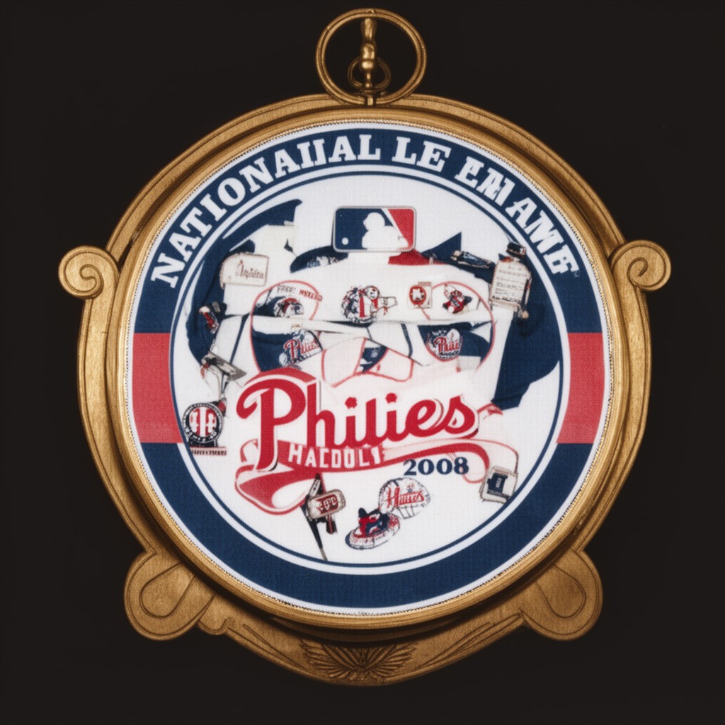 AI-generated illustration of 2008 National League pennant