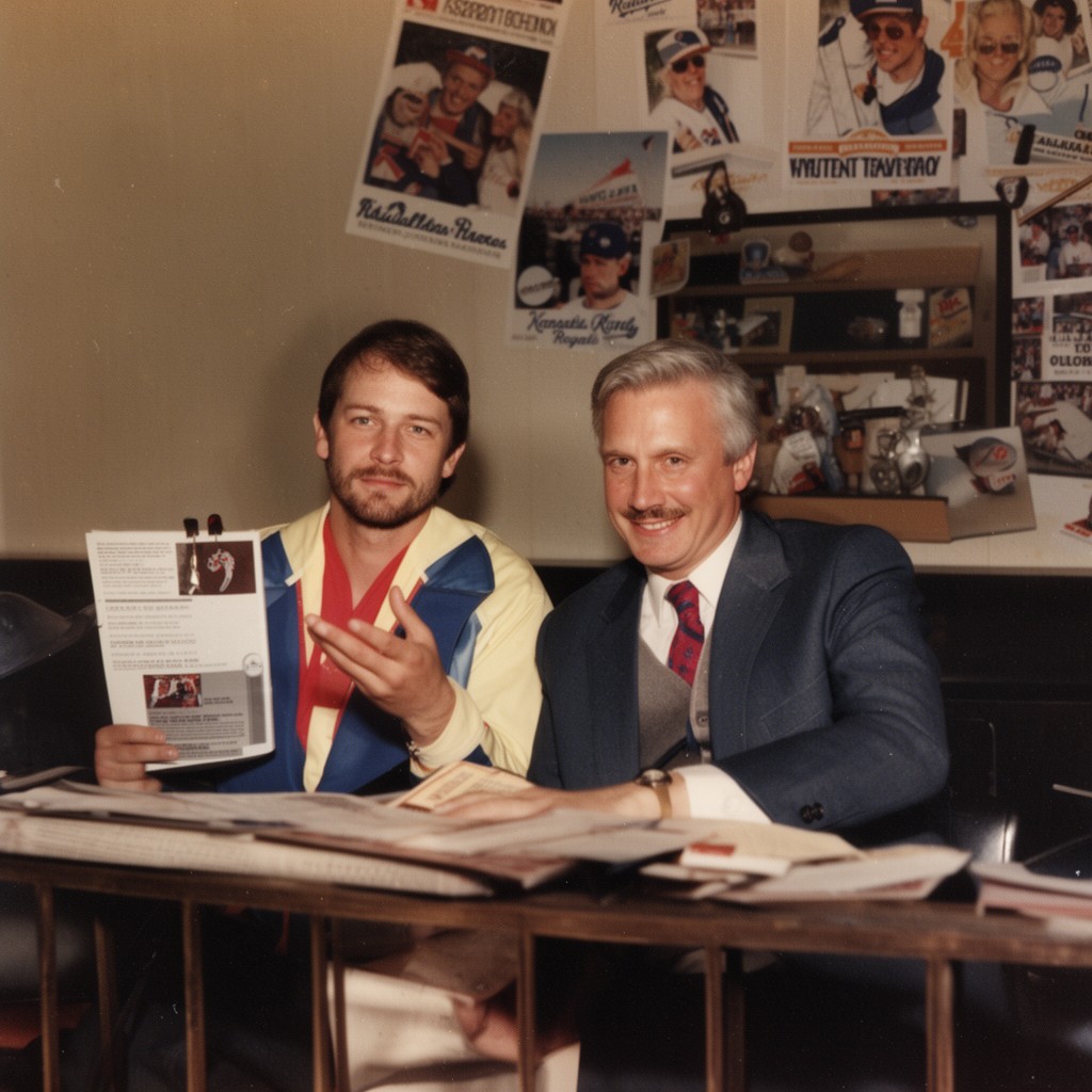 AI-generated illustration of 1980 World Series