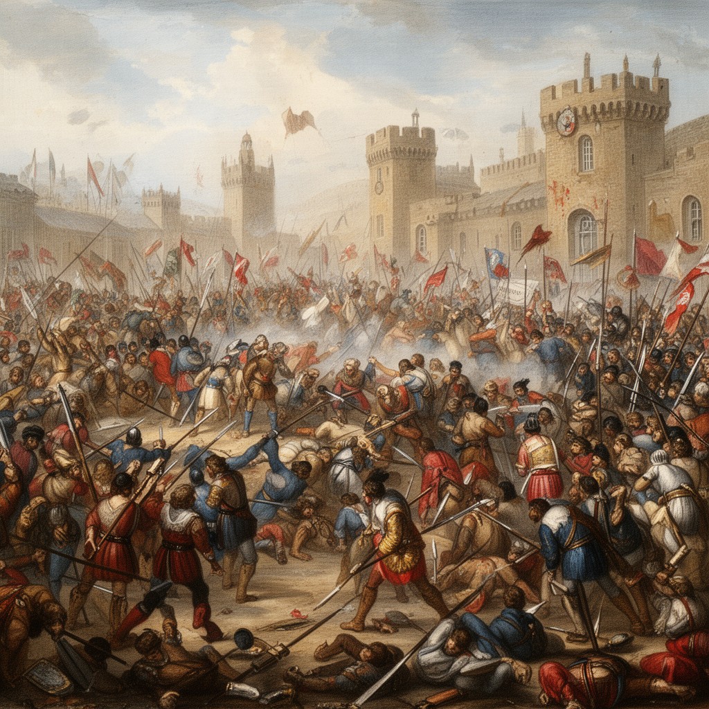 AI-generated illustration of Battle of Ravenna
