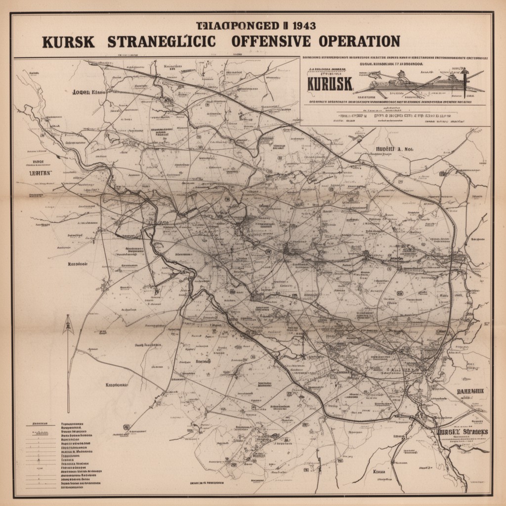 AI-generated illustration of Kursk strategic offensive operation
