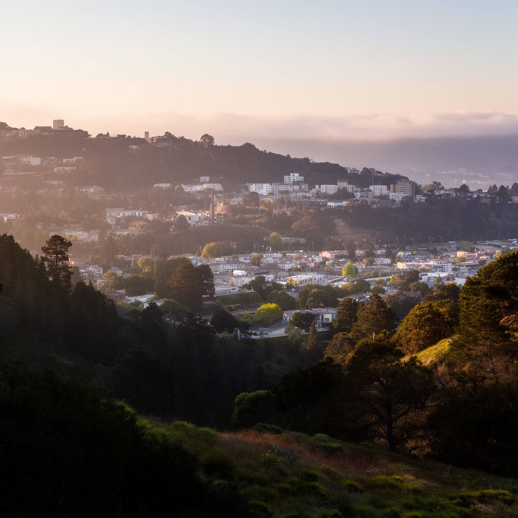 AI-generated illustration of Strawberry Canyon