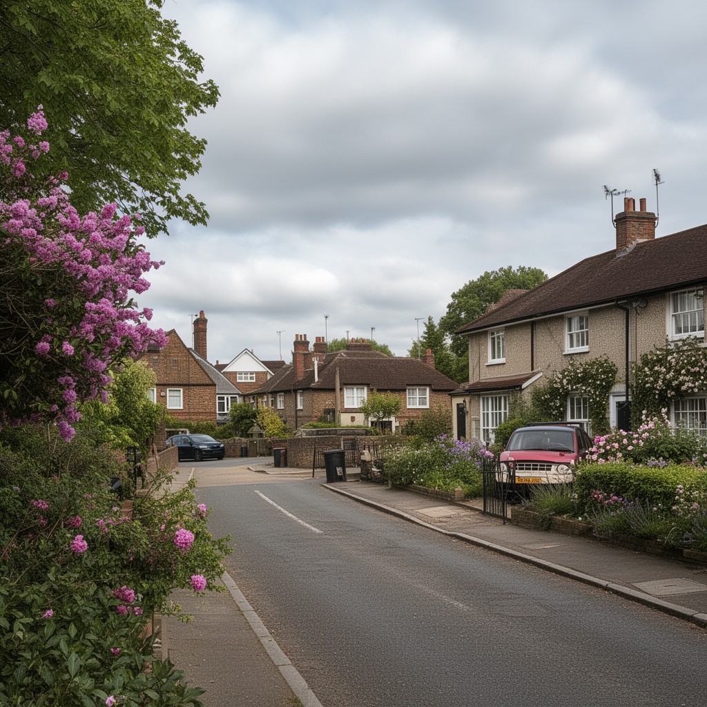 AI-generated illustration of Farnborough, London