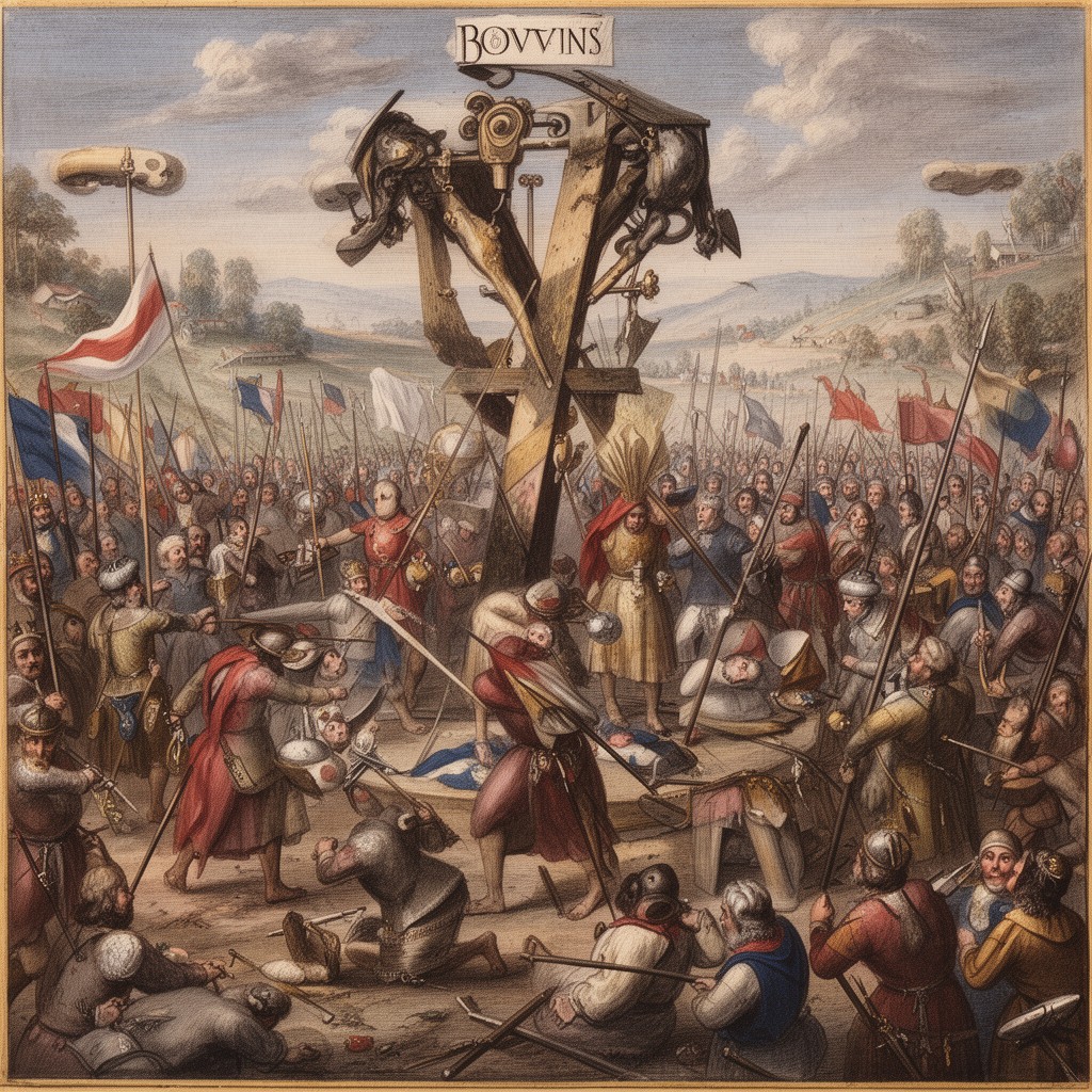 AI-generated illustration of Battle of Bouvines