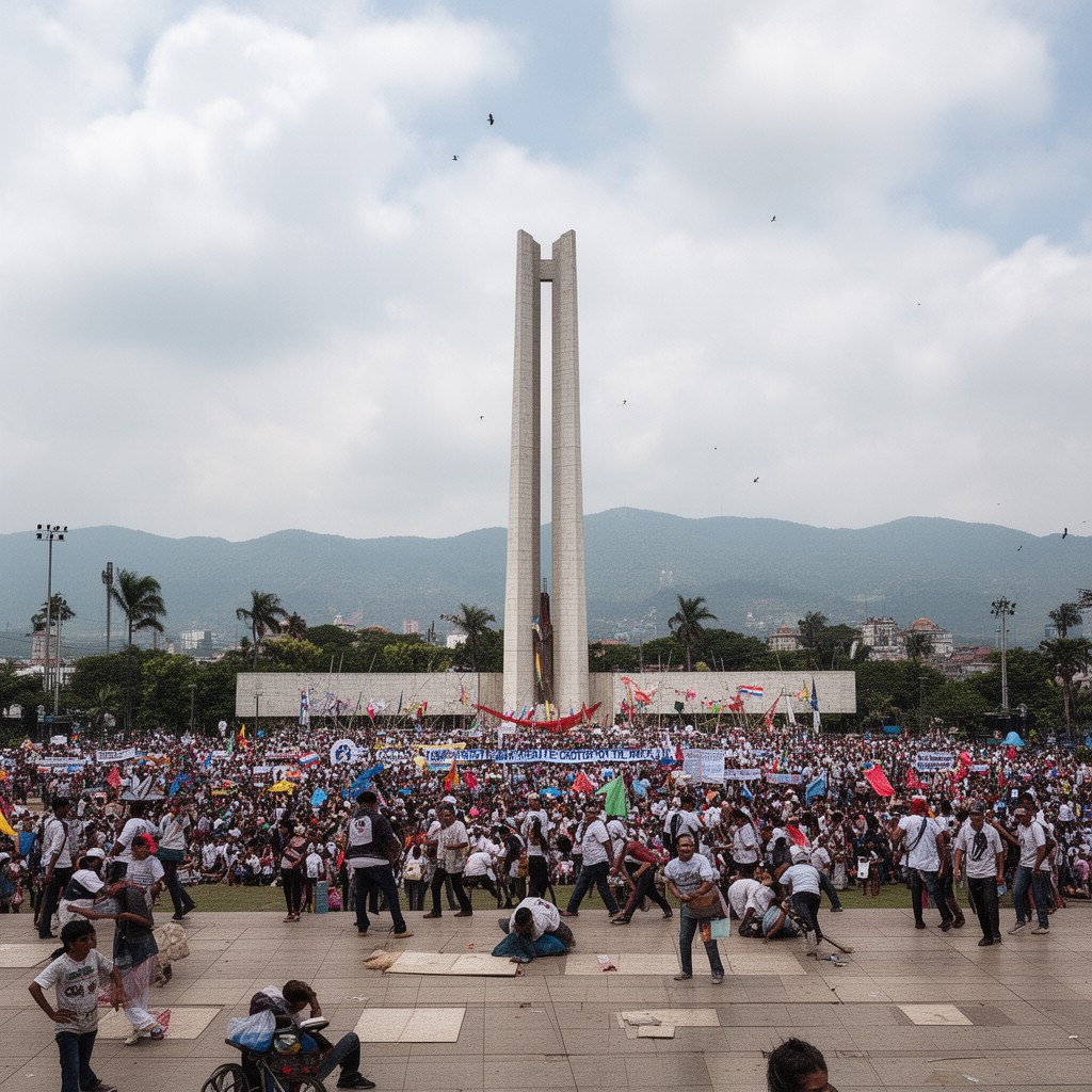 AI-generated illustration of Plaza de la Revolución