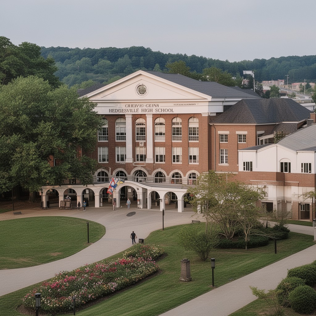 AI-generated illustration of Hedgesville High School