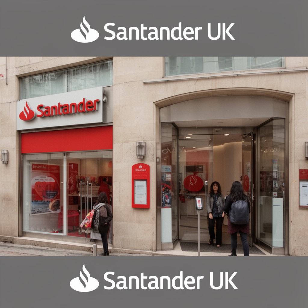 AI-generated illustration of Santander UK
