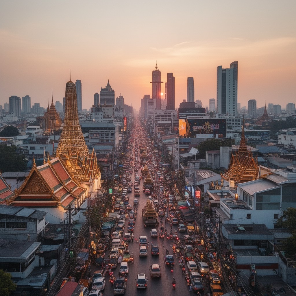 AI-generated illustration of Bangkok