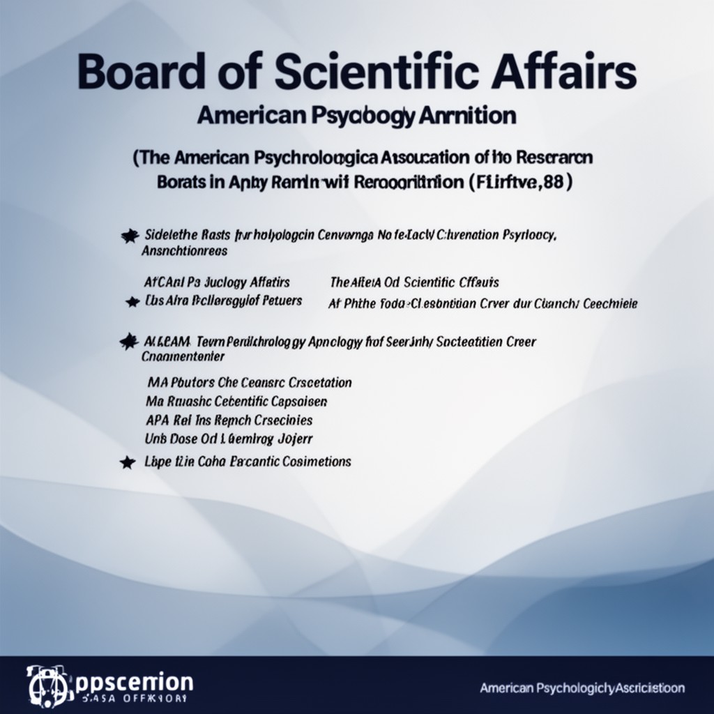 AI-generated illustration of Board of Scientific Affairs of the American Psychological Association