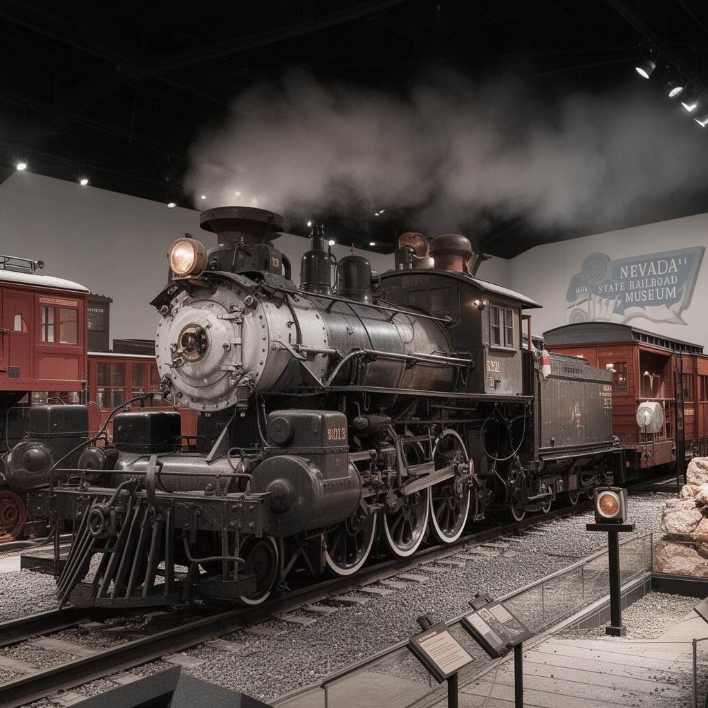 AI-generated illustration of Nevada State Railroad Museum
