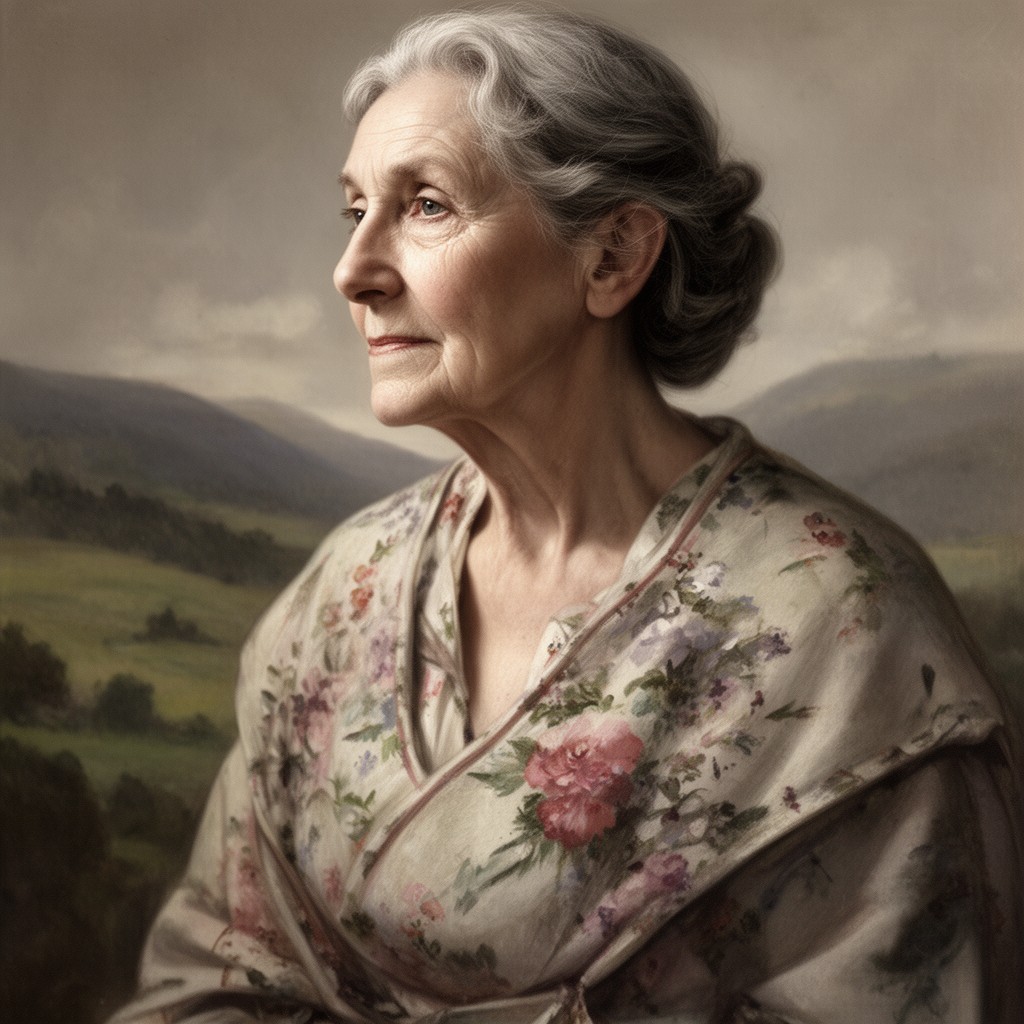 AI-generated illustration of Naomi Mitchison