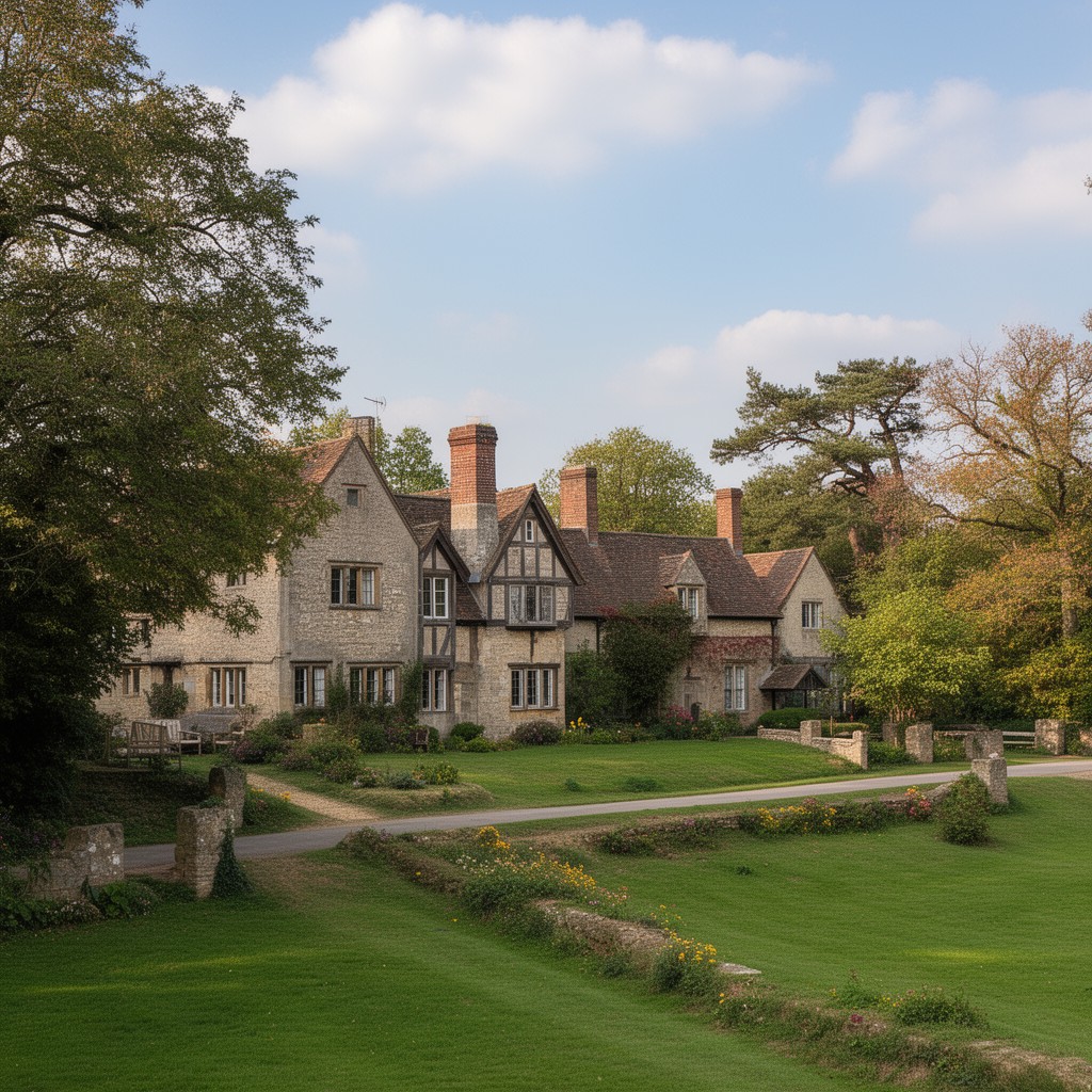AI-generated illustration of Chenies, Buckinghamshire