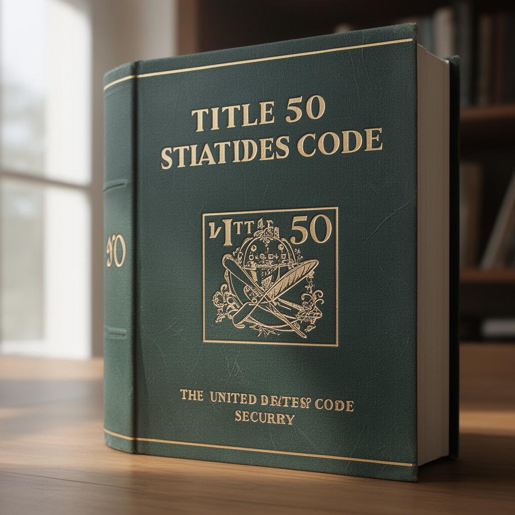 AI-generated illustration of Title 50 of the United States Code