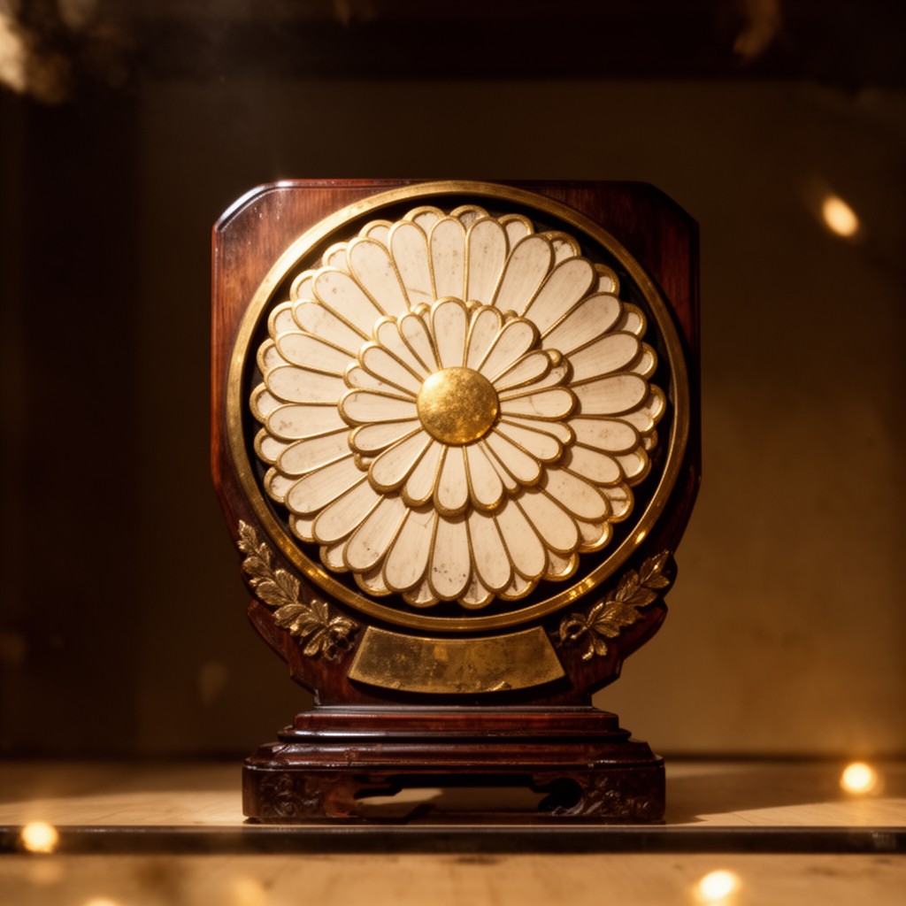 AI-generated illustration of chrysanthemum crest