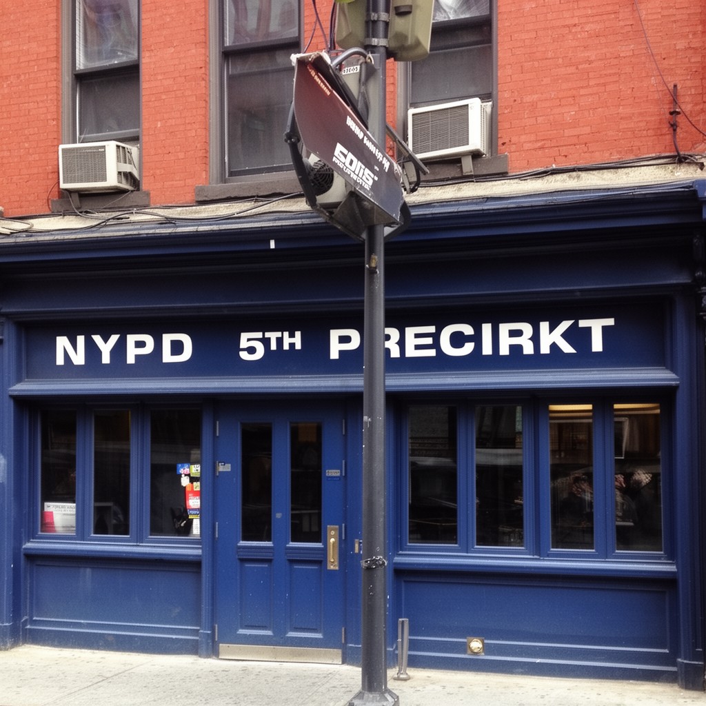 AI-generated illustration of NYPD 5th Precinct