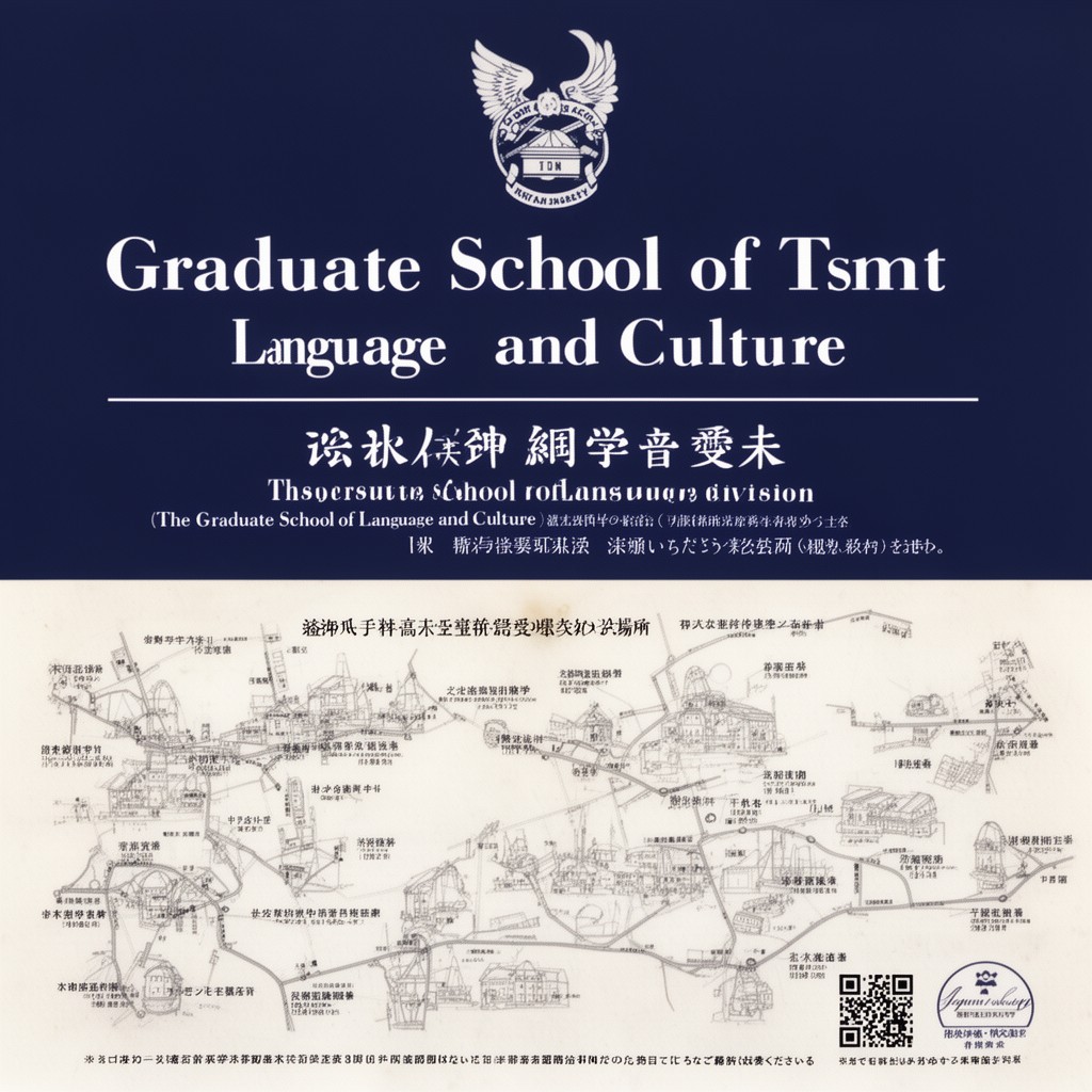 AI-generated illustration of Graduate School of Language and Culture