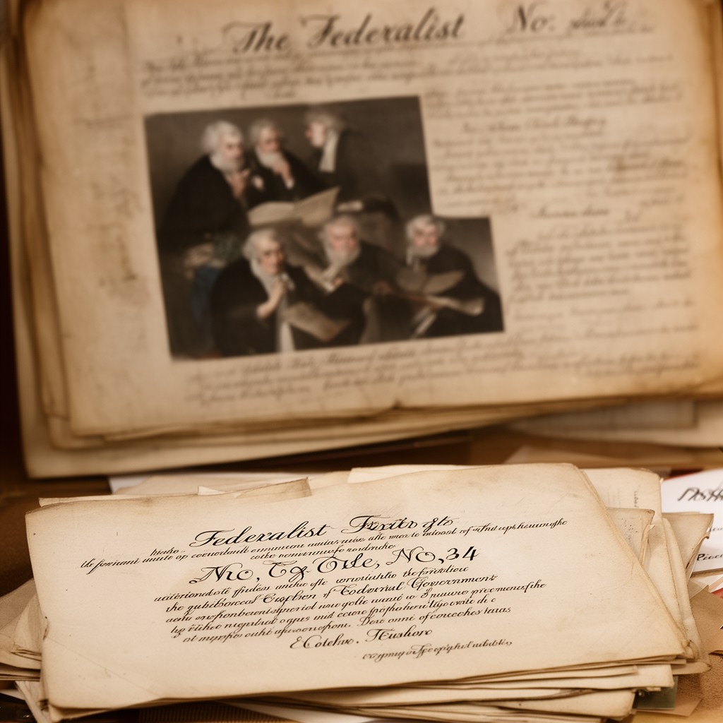 AI-generated illustration of Federalist No. 4