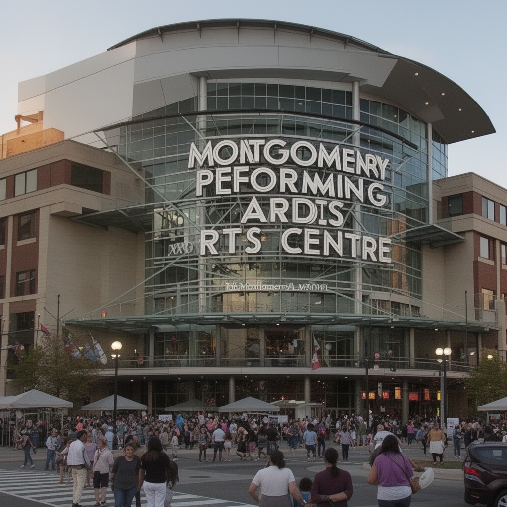 AI-generated illustration of Montgomery Performing Arts Centre