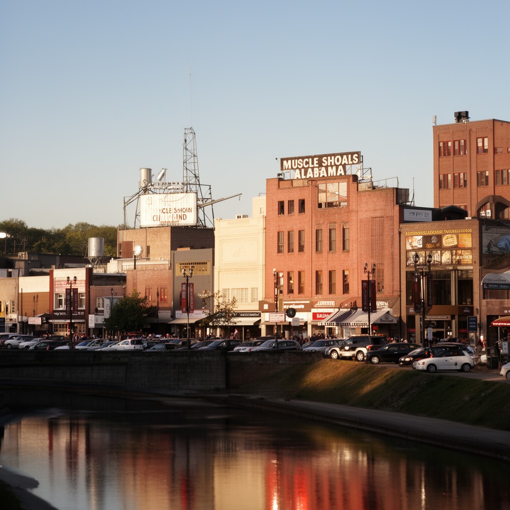 AI-generated illustration of Muscle Shoals, Alabama