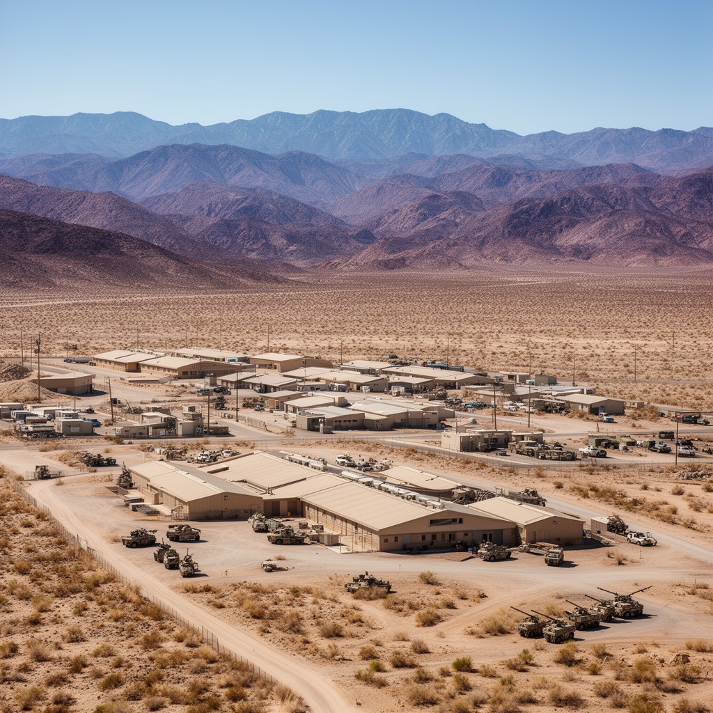 AI-generated illustration of 29 Palms Marine Base
