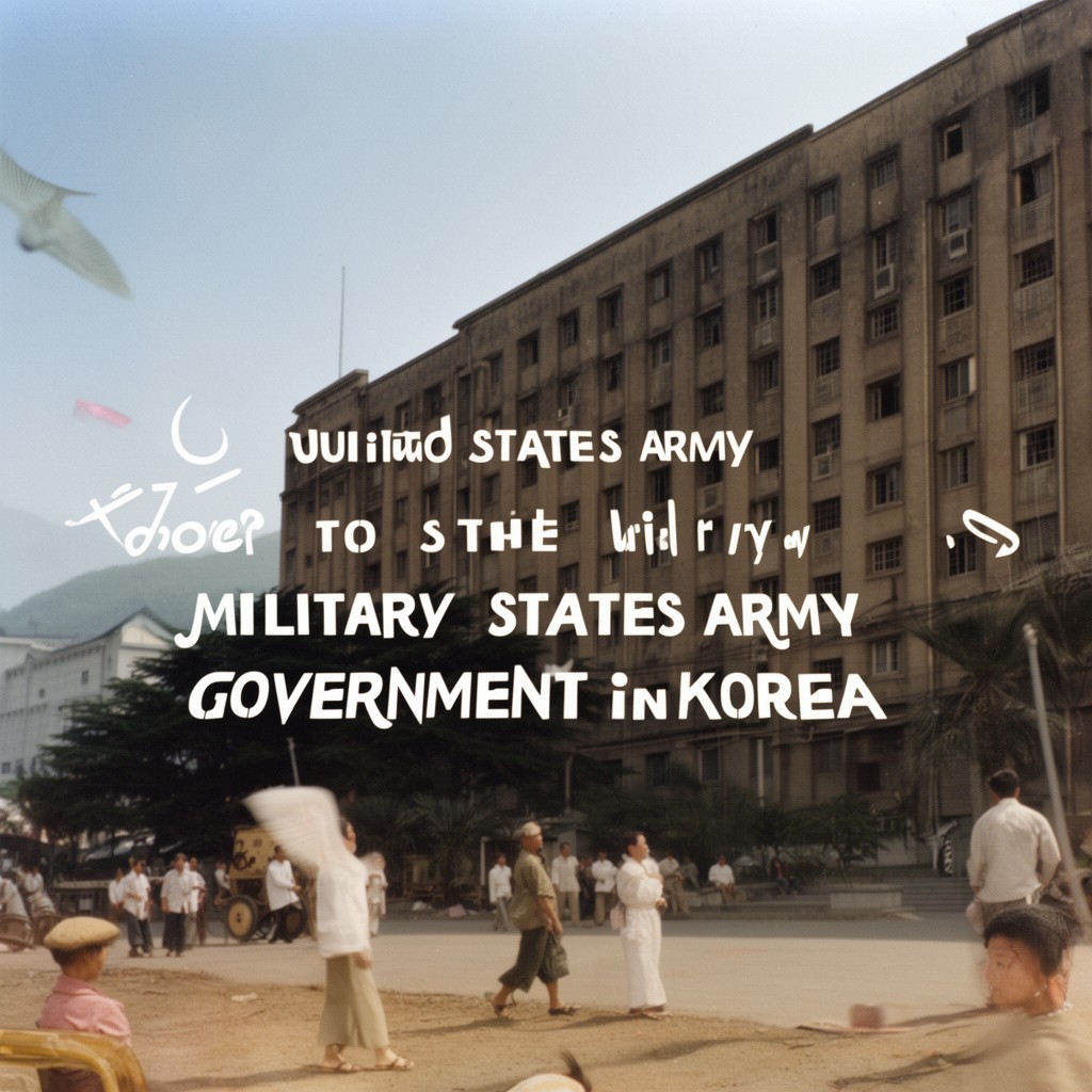 AI-generated illustration of United States Army Military Government in Korea