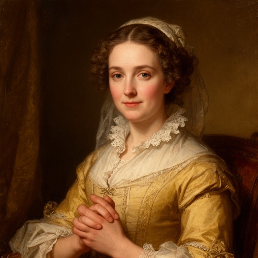 AI-generated illustration of Elizabeth Hopkins