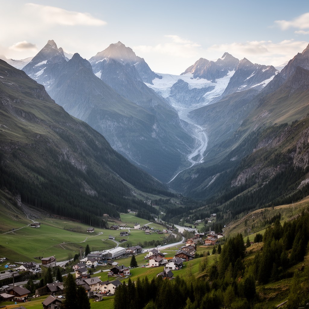 AI-generated illustration of Ötztal