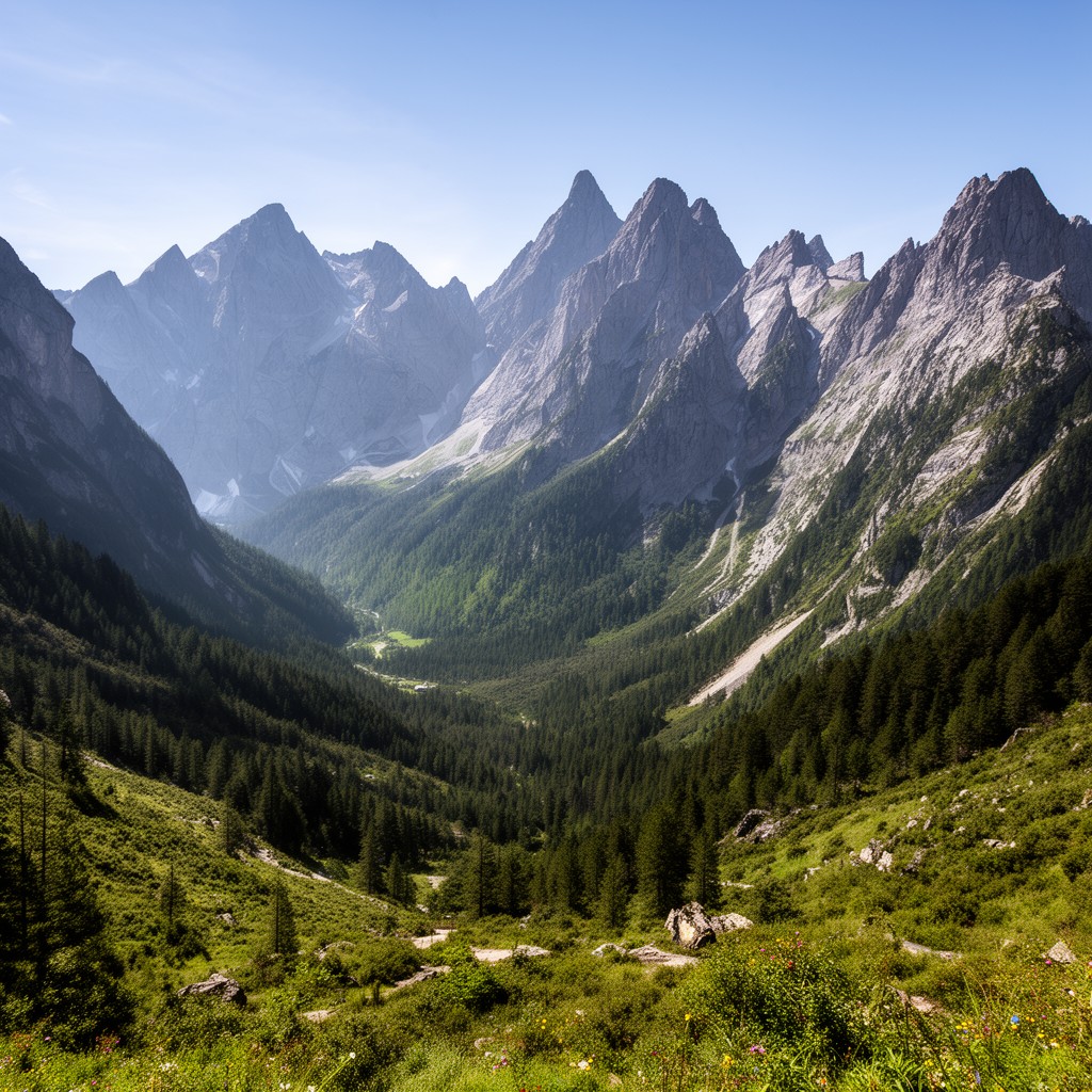 AI-generated illustration of Karwendel Nature Park